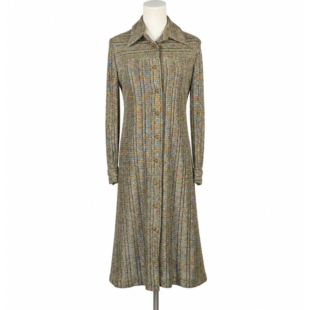 Women's Vintage 1980s Gold Over Coat made in the USA Glamoratti